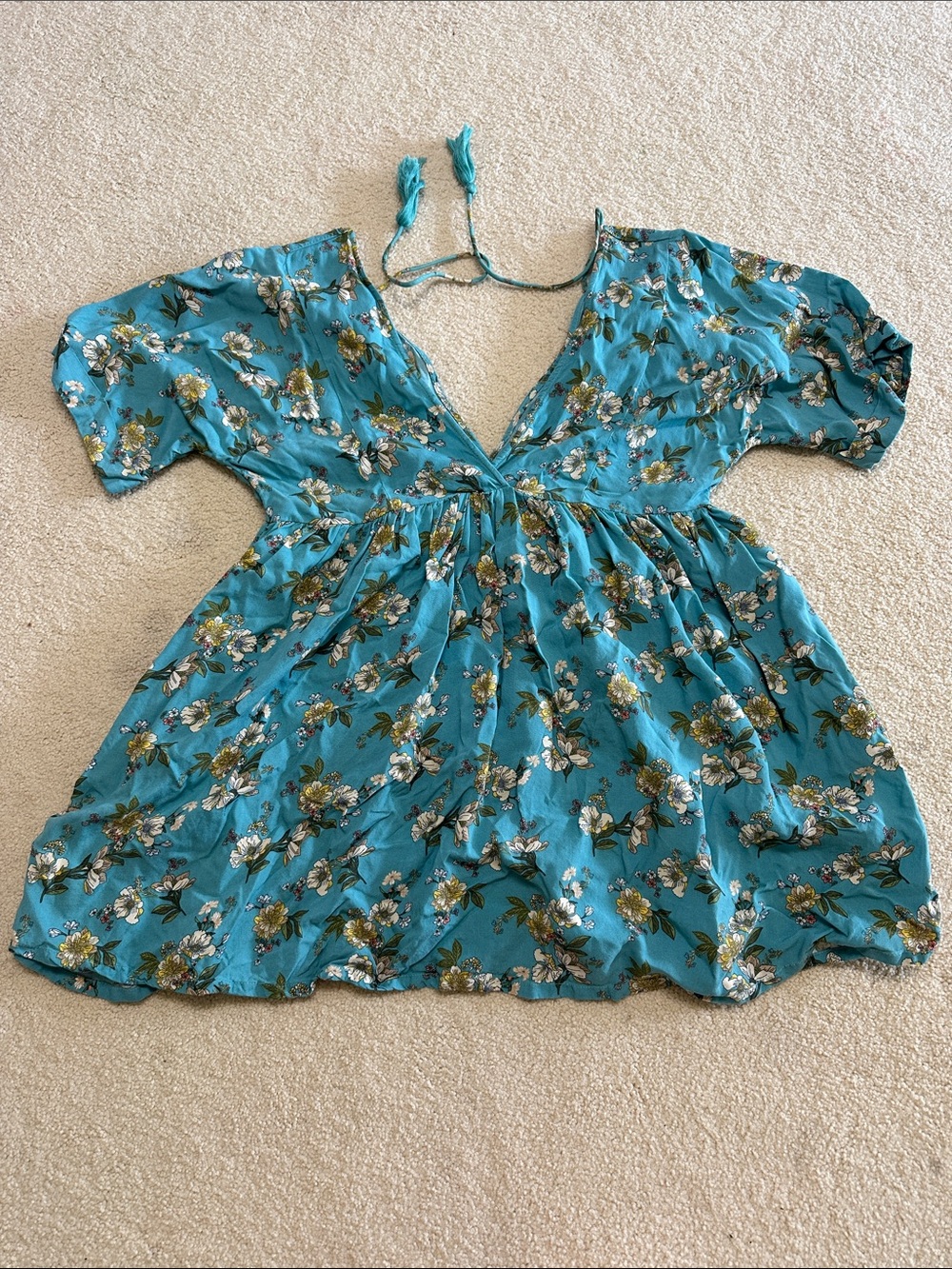 O'Neill Teal Floral Women's Swim Coverup